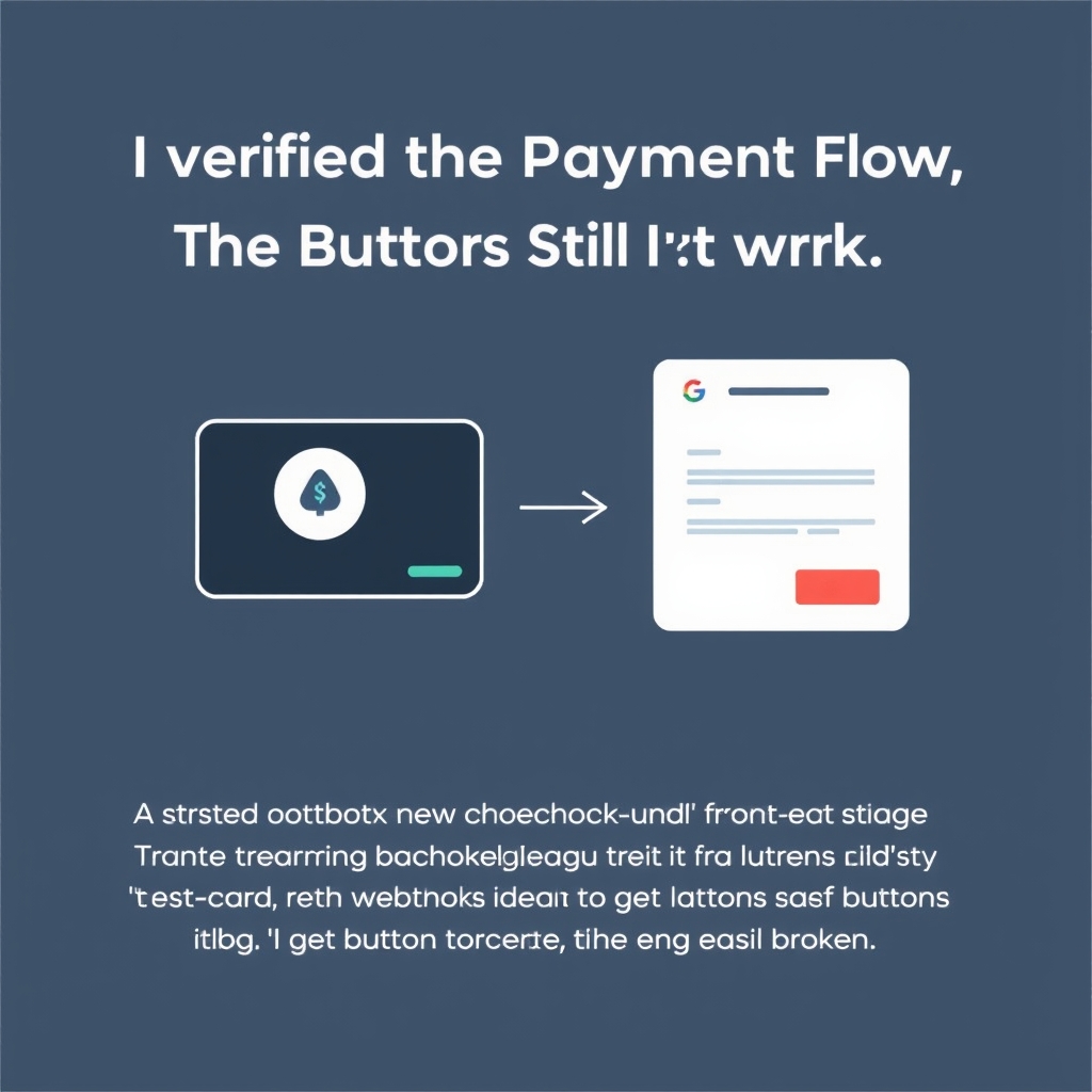 I Verified the Payment Flow End-to-End. The Buttons Still Didn't Work: A Frontend Bug Hiding Behind a Passing Backend Test