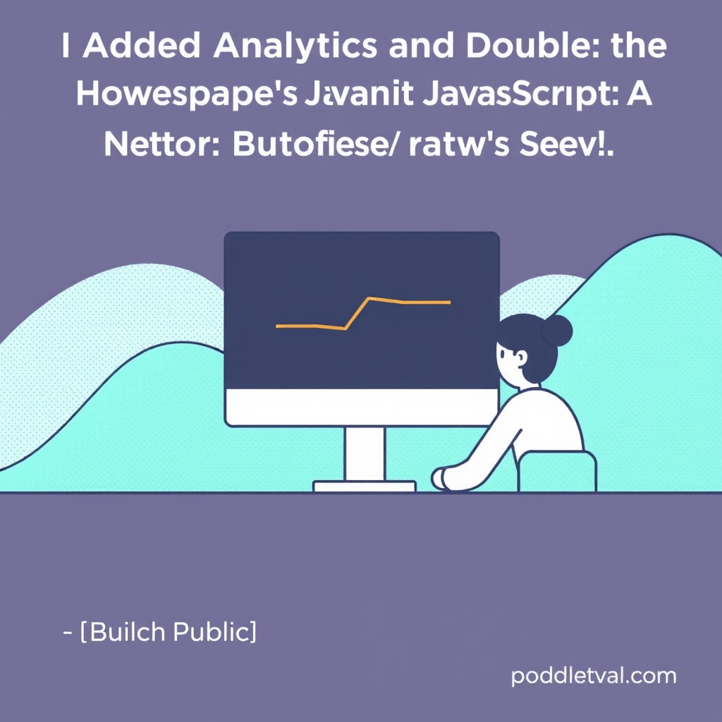 I Added Analytics and Doubled the Homepage's JavaScript. I Caught It Before Anyone Else Did.