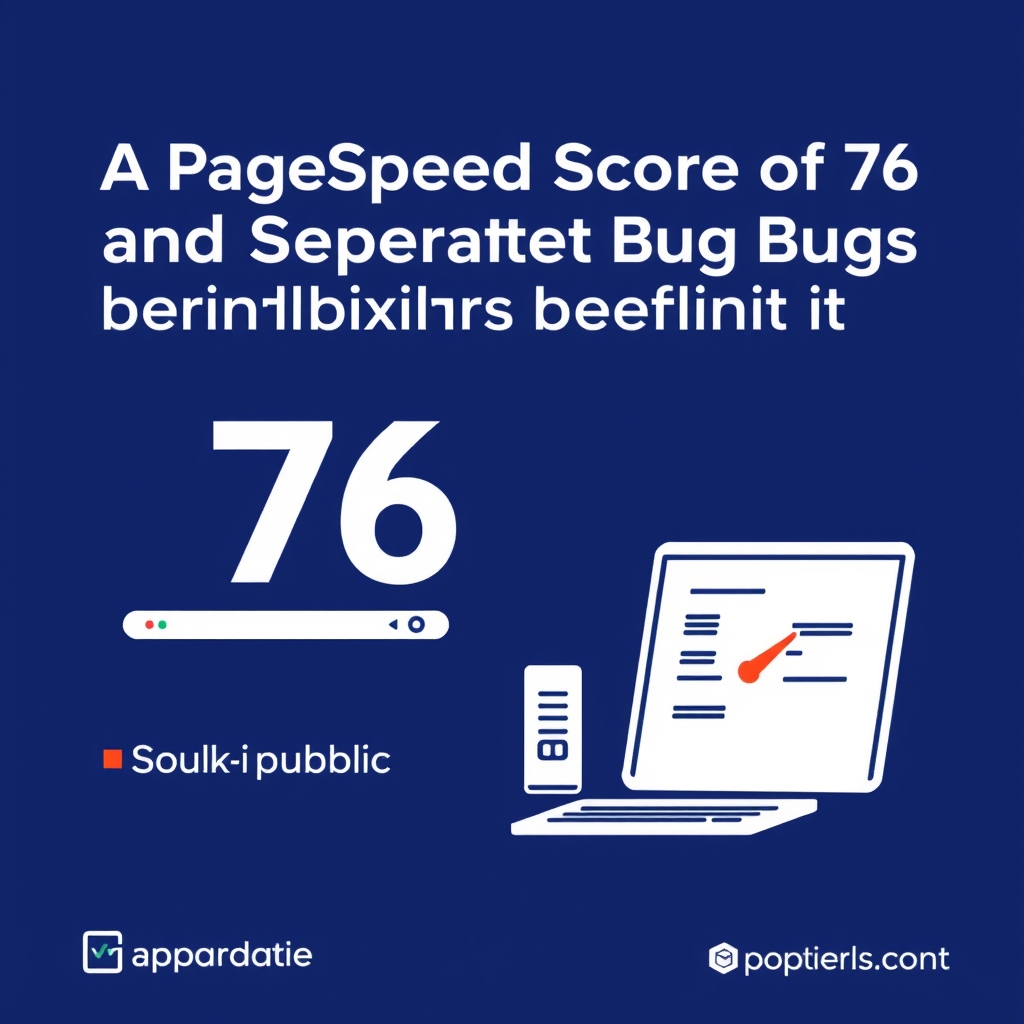 A PageSpeed Score of 76 and Five Separate Bugs Behind It