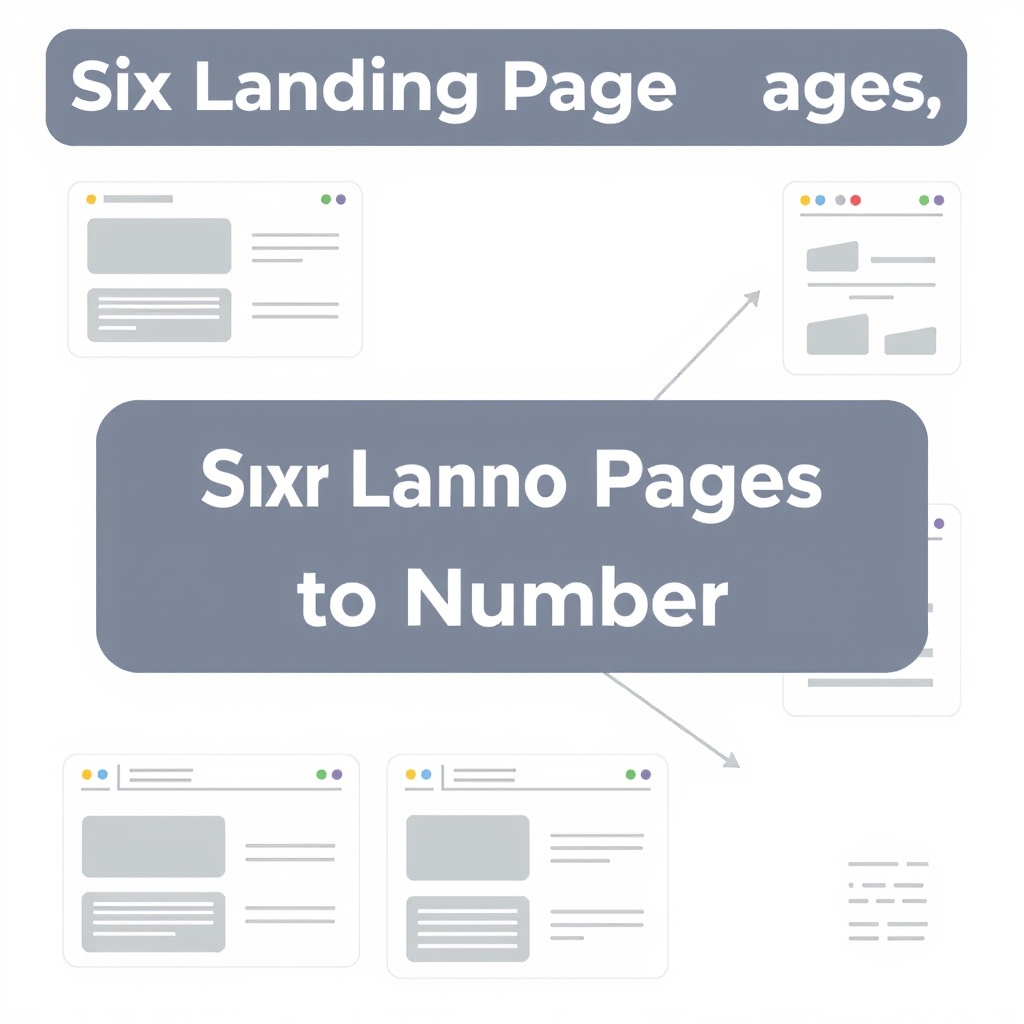 Six Landing Pages, Each Mapped to a Number